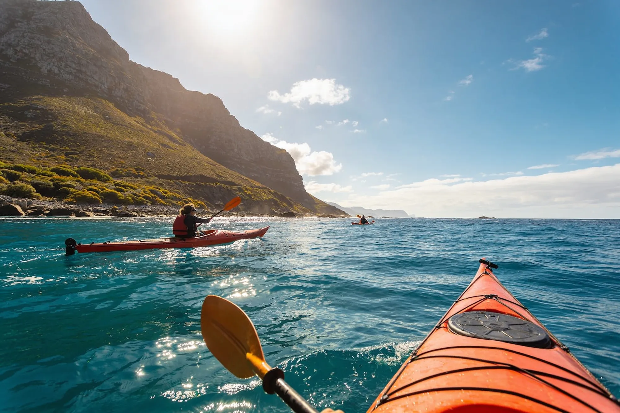 Photo: Sea kayaking near Cape Point