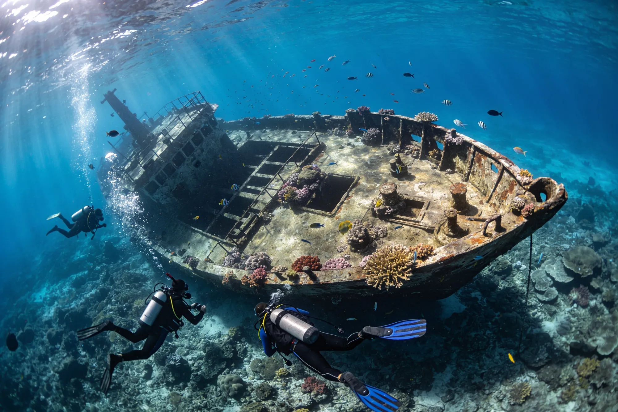 Photo: A wreck off Aliwal Shoal