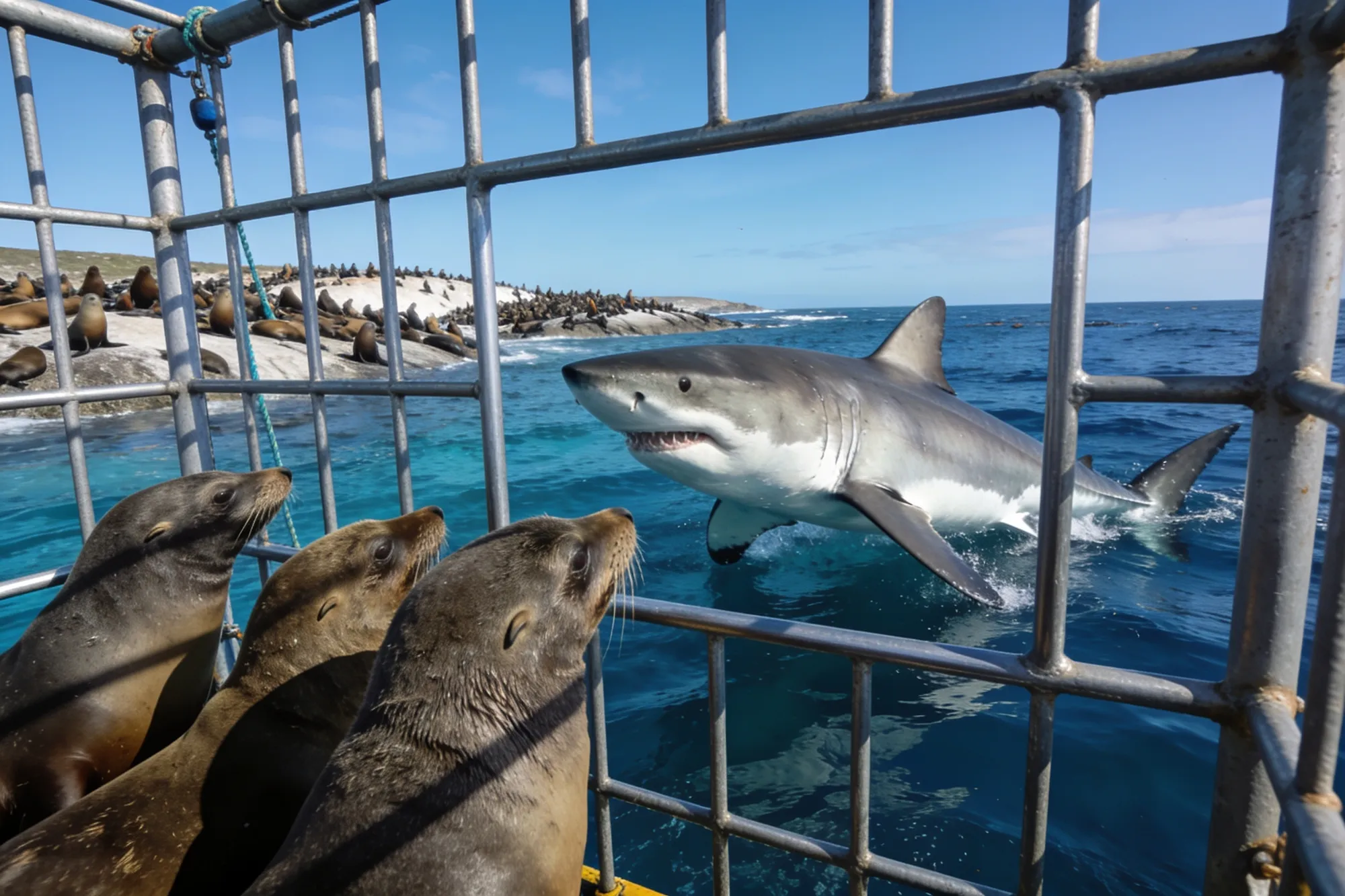 Photo: A Cape fur seal colony