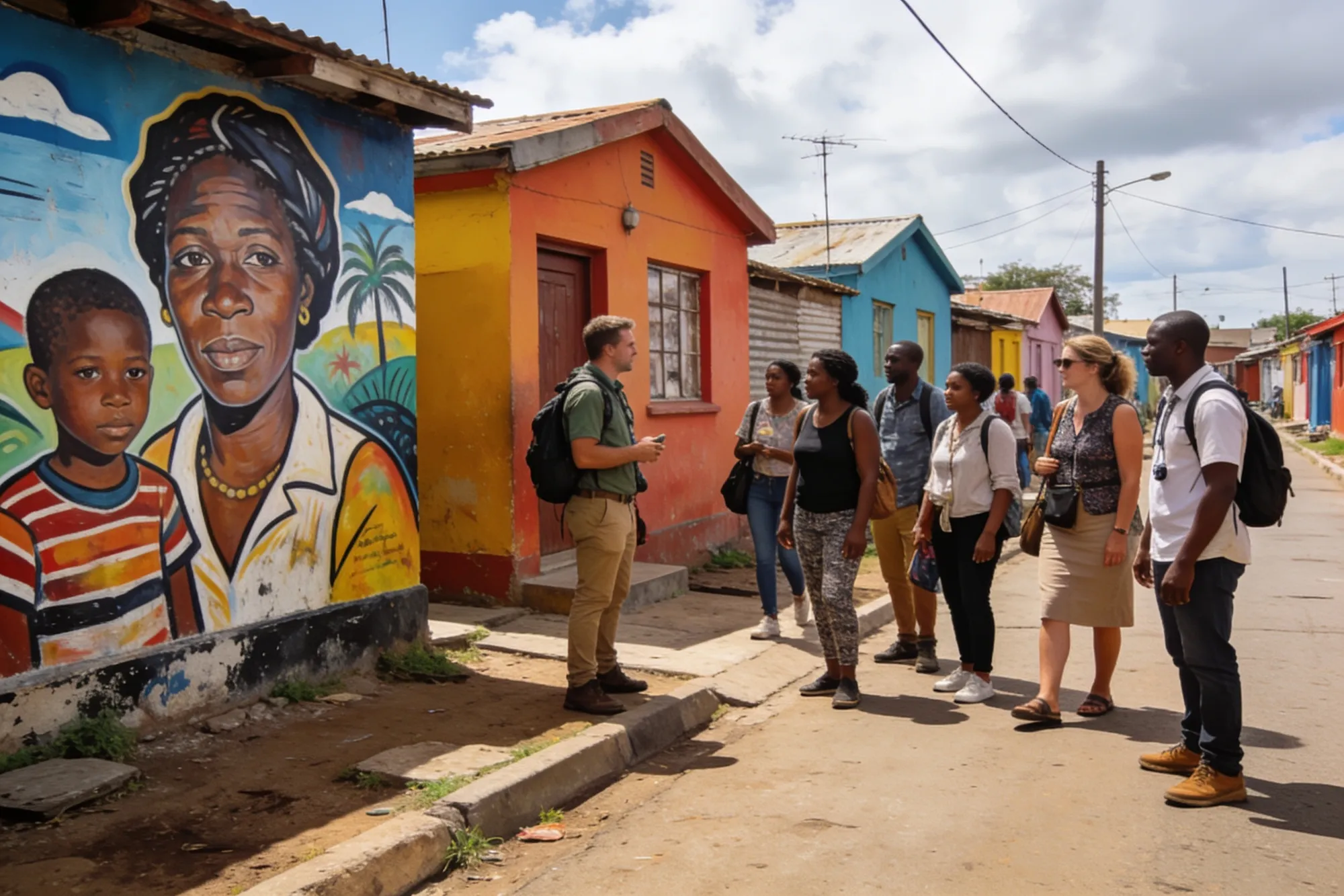 Photo: A township mural