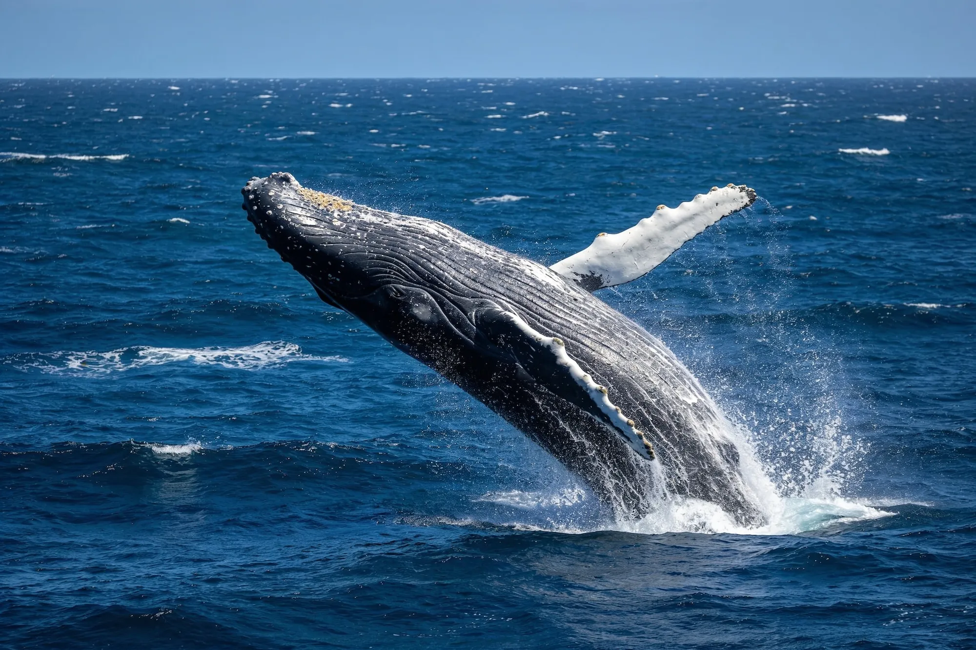 Photo: A southern right whale breaching