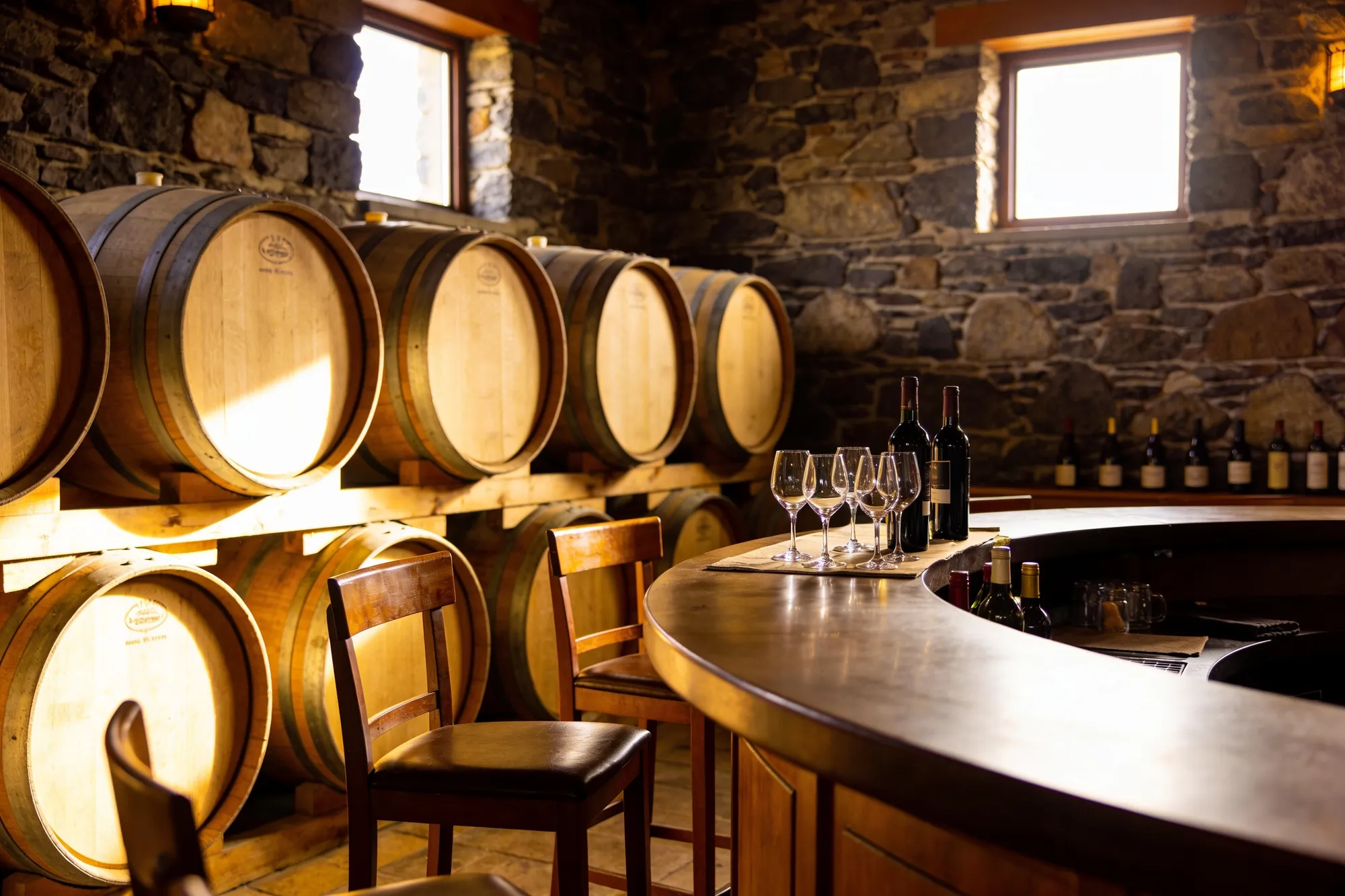 Photo: A cellar tasting room