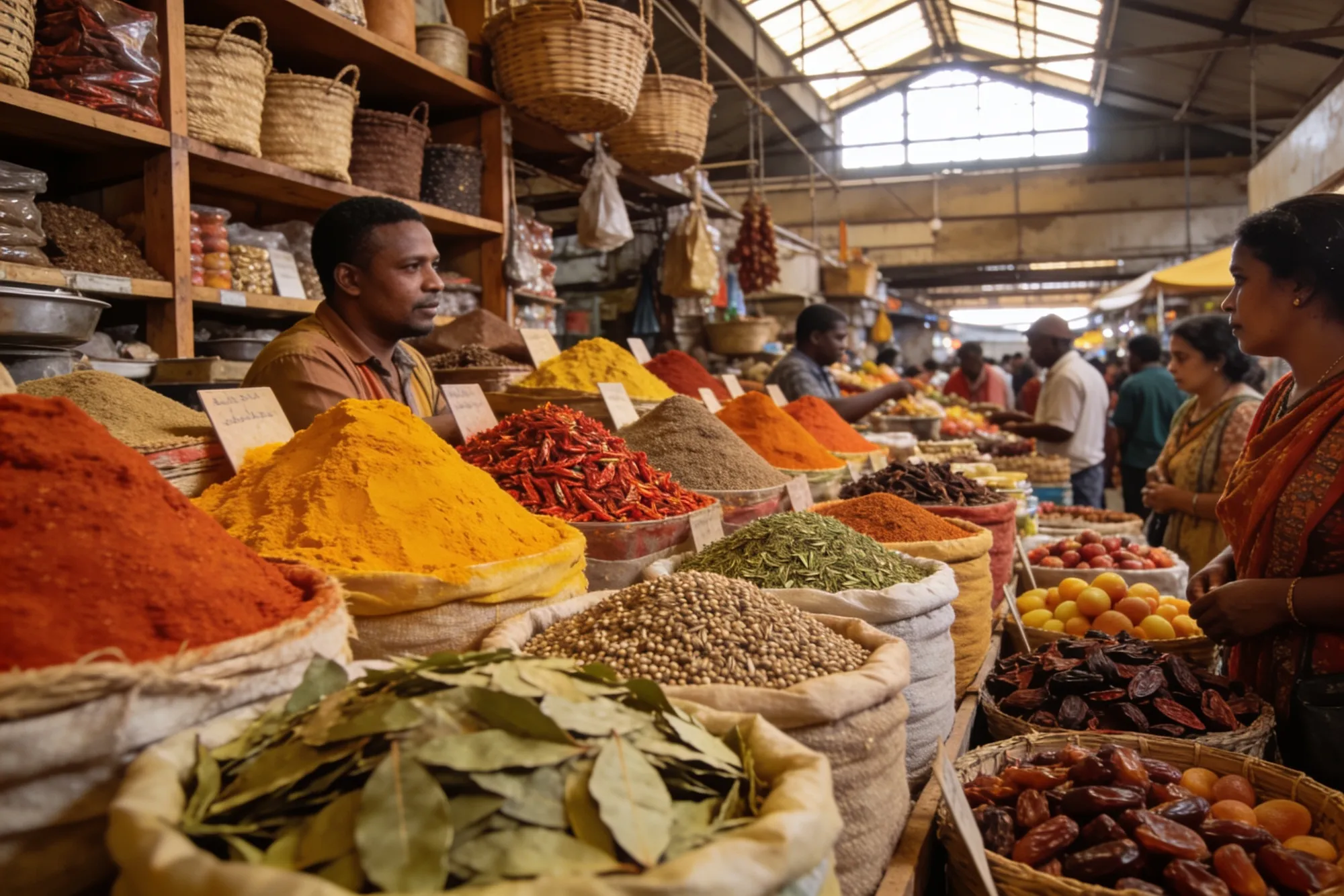 Victoria Street Market & the Indian quarter