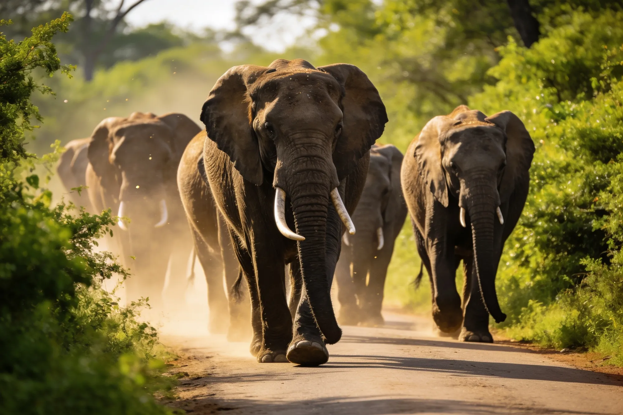 Photo — A herd on the road