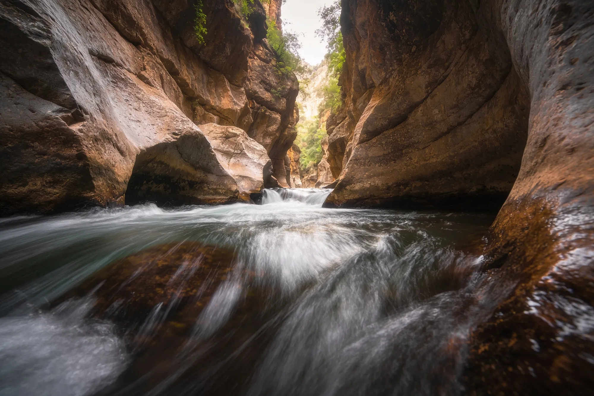 Photo — The gorge and the footbridges