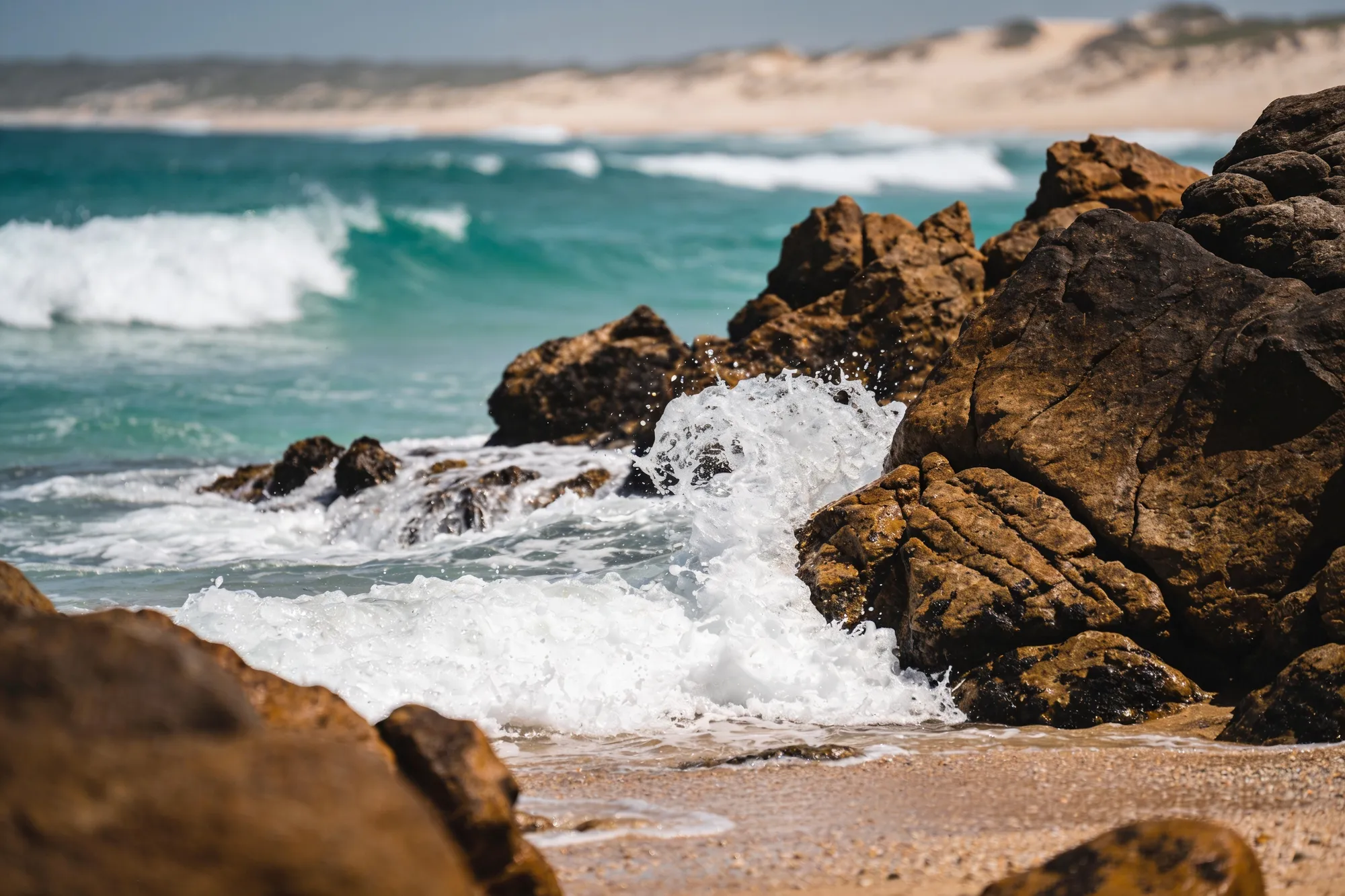 Photo — The dune-backed beach