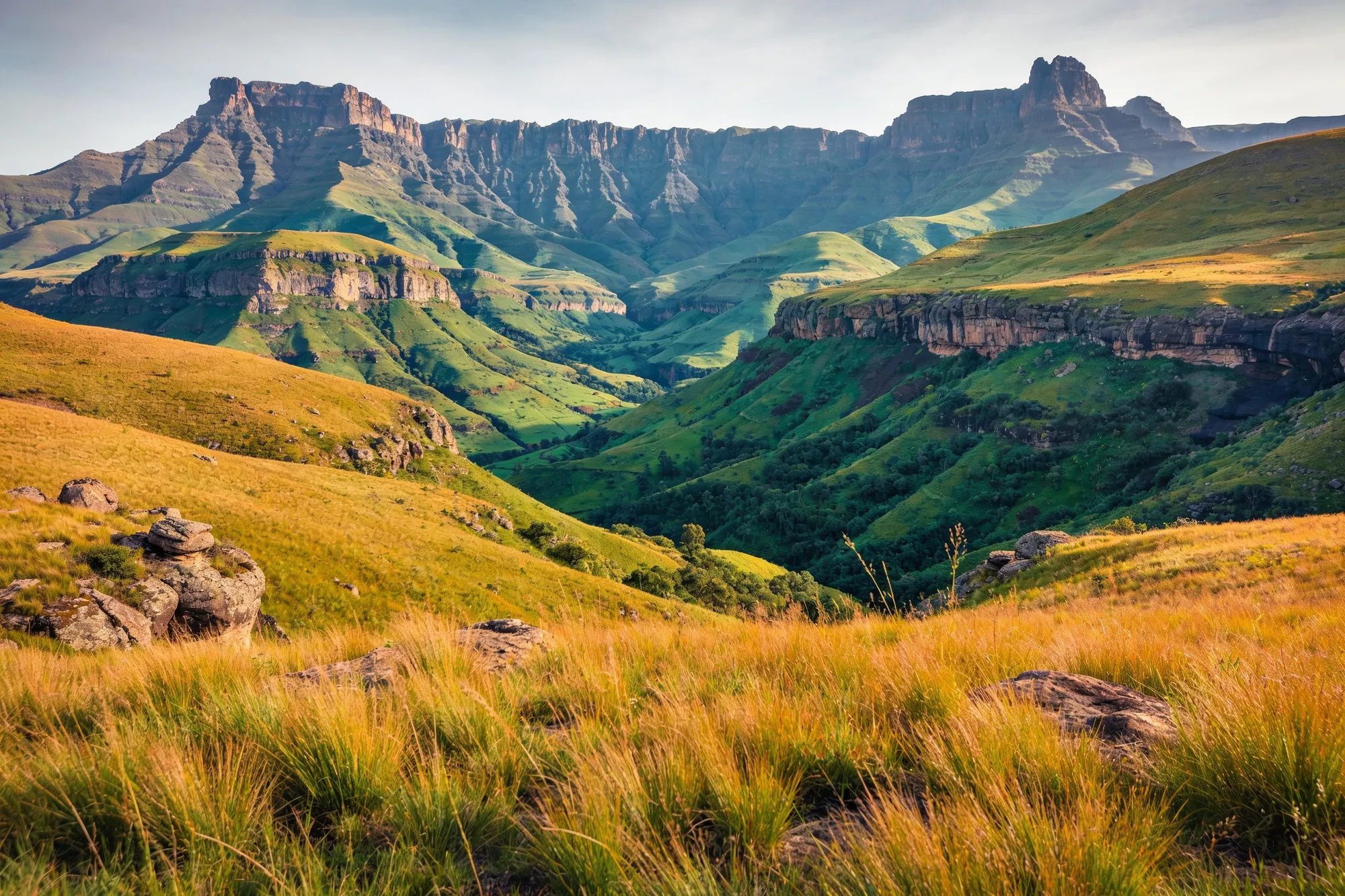 Photo — The valley below the peak