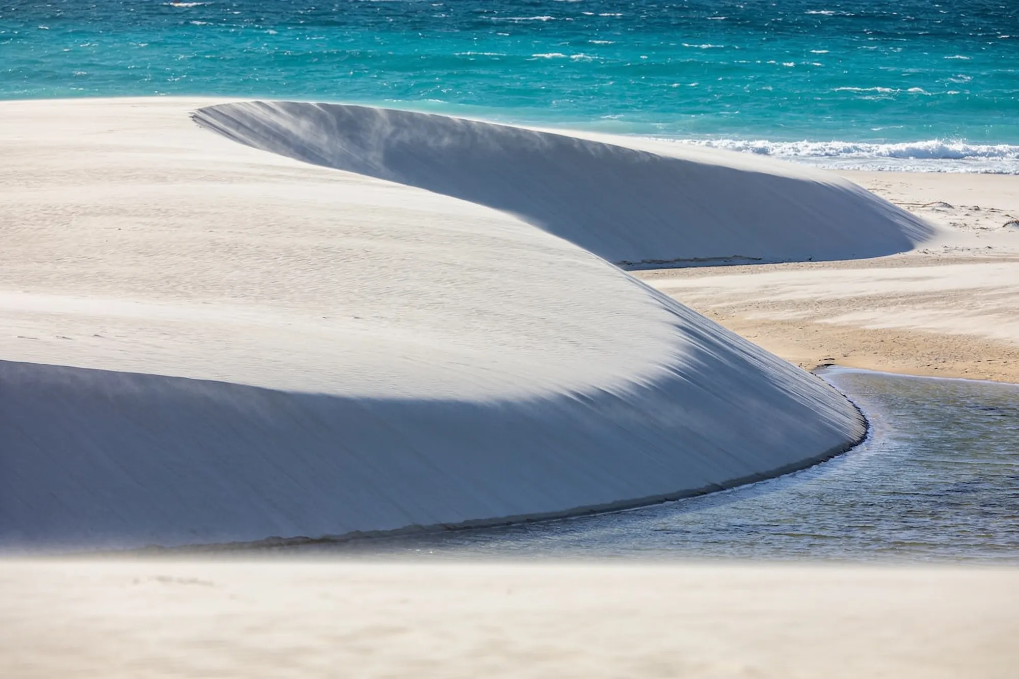 Photo — The white dunes at Koppie Alleen