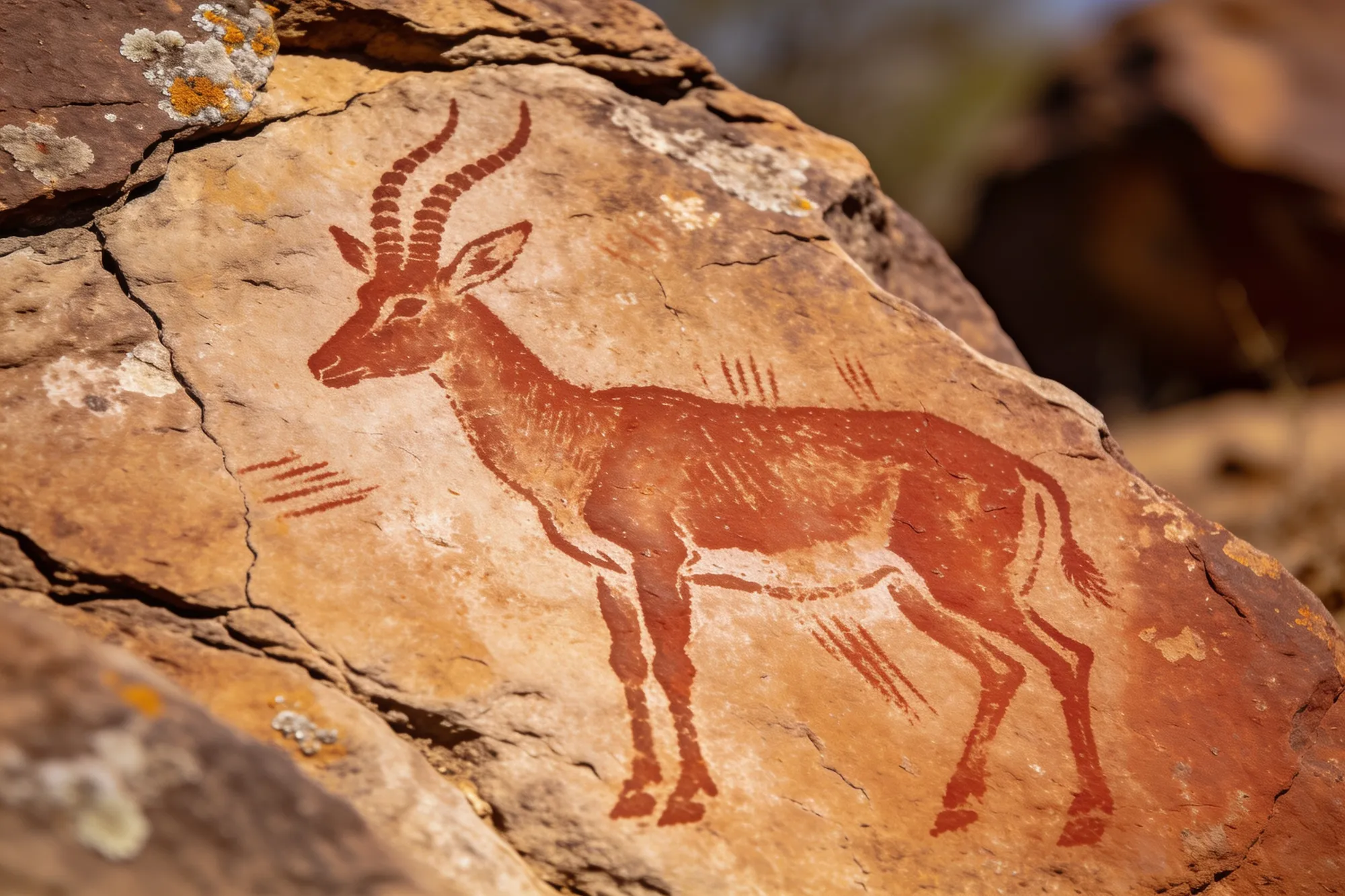 Photo — San painting of an eland