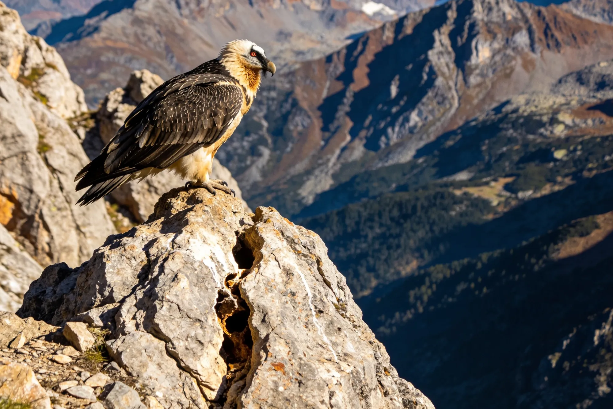 Photo — A bearded vulture