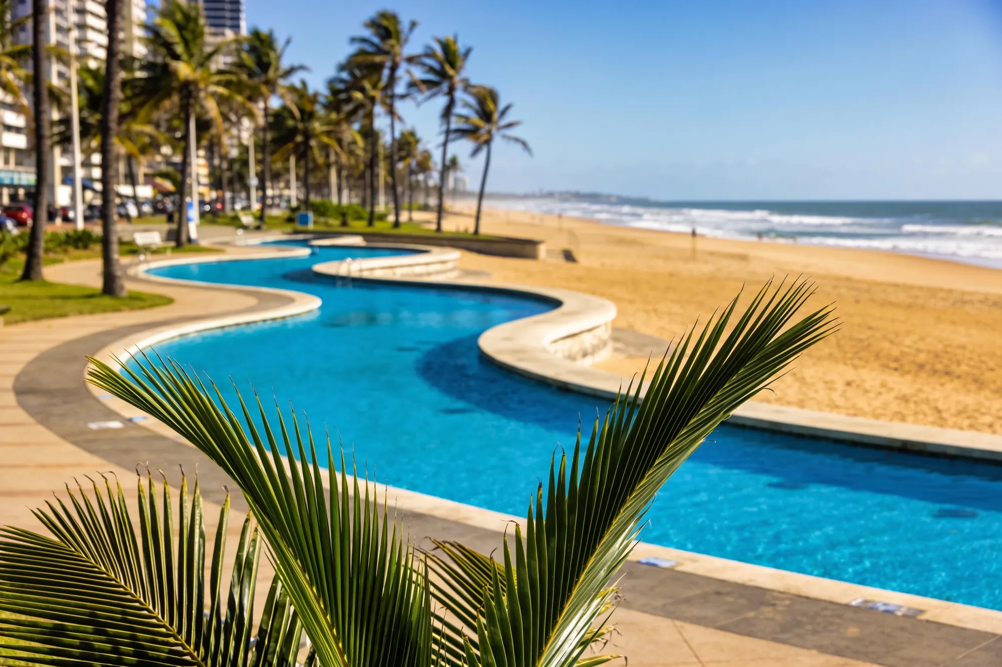 Photo — The beachfront paddling pools