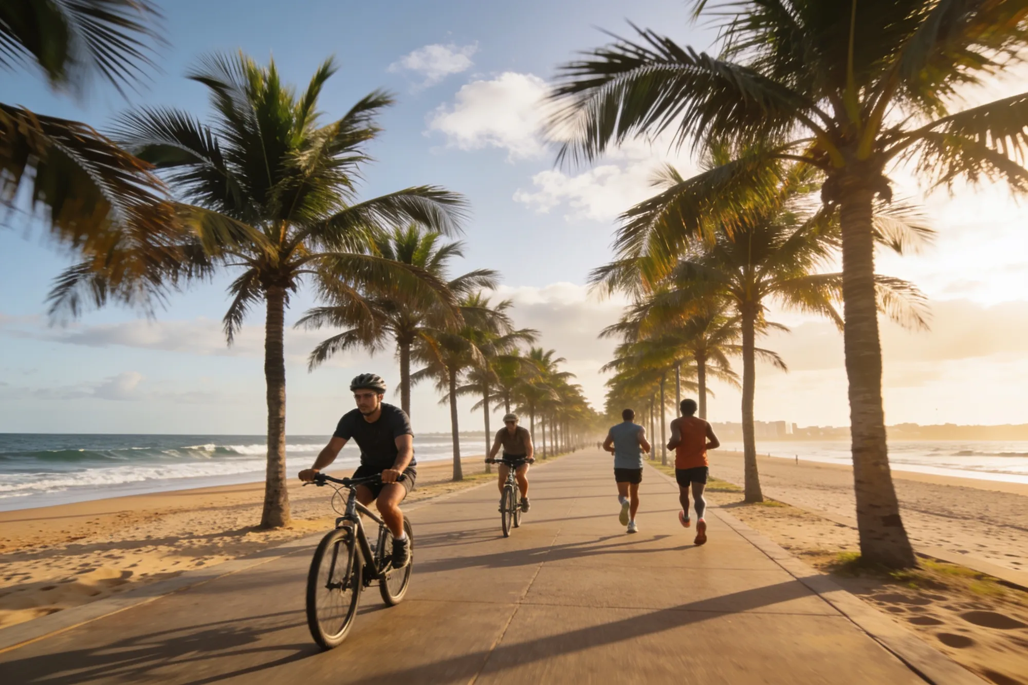 Walk or cycle the promenade
