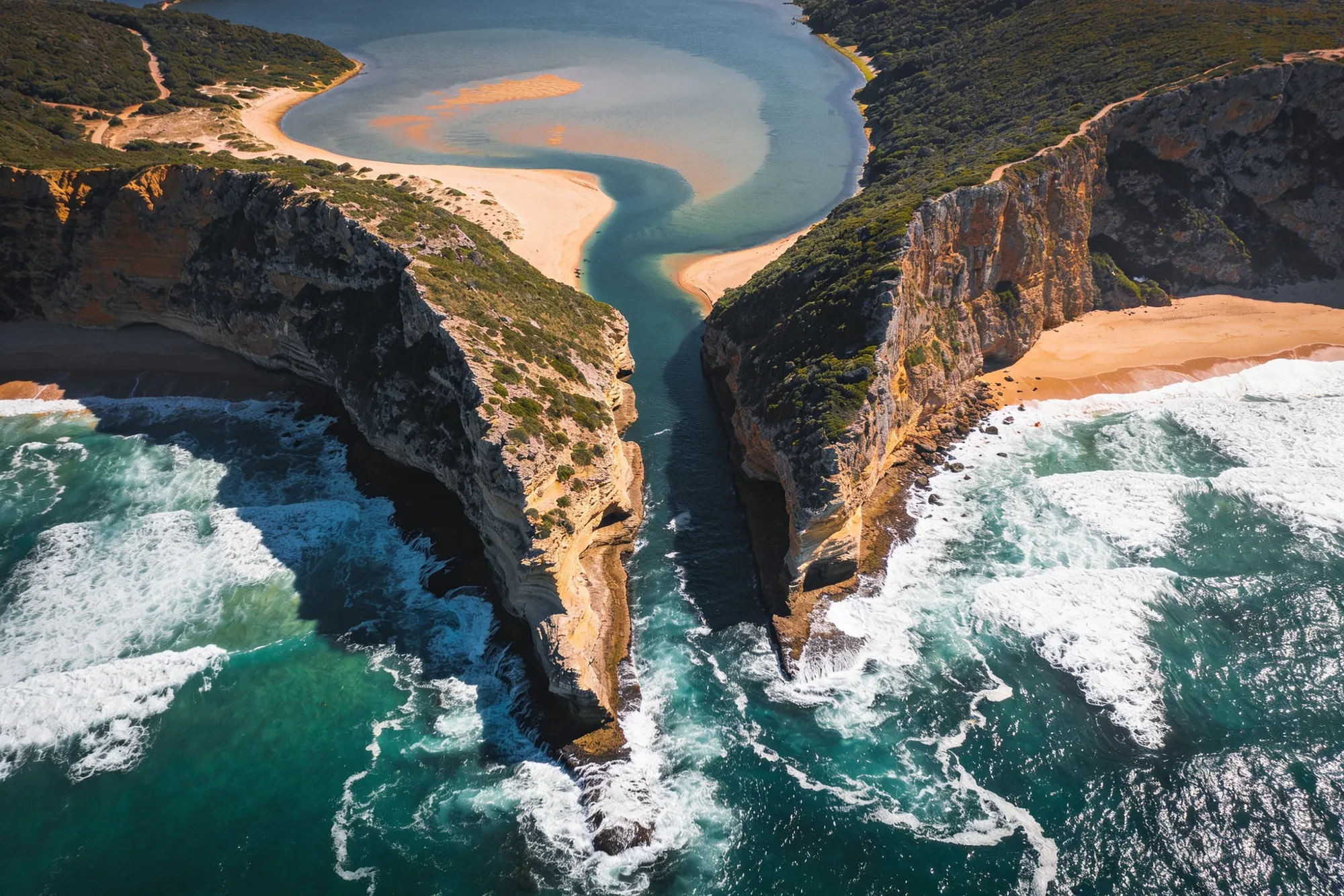 Photo — The Heads from above