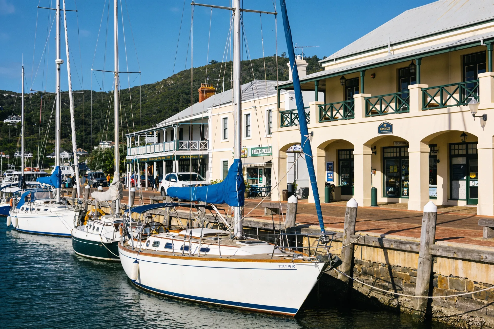 Photo — The Knysna waterfront at dusk