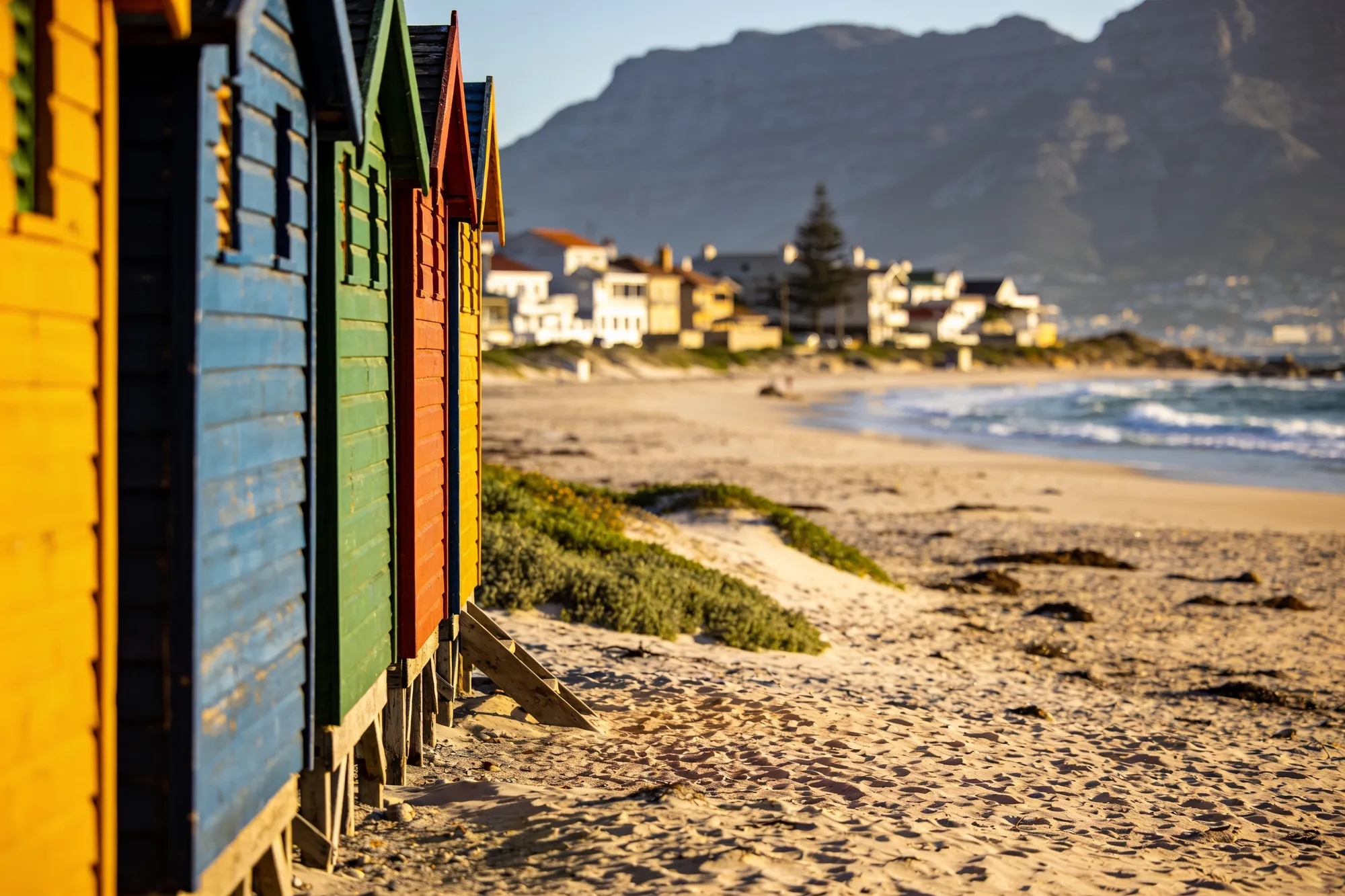 Foto: el pueblo de Muizenberg