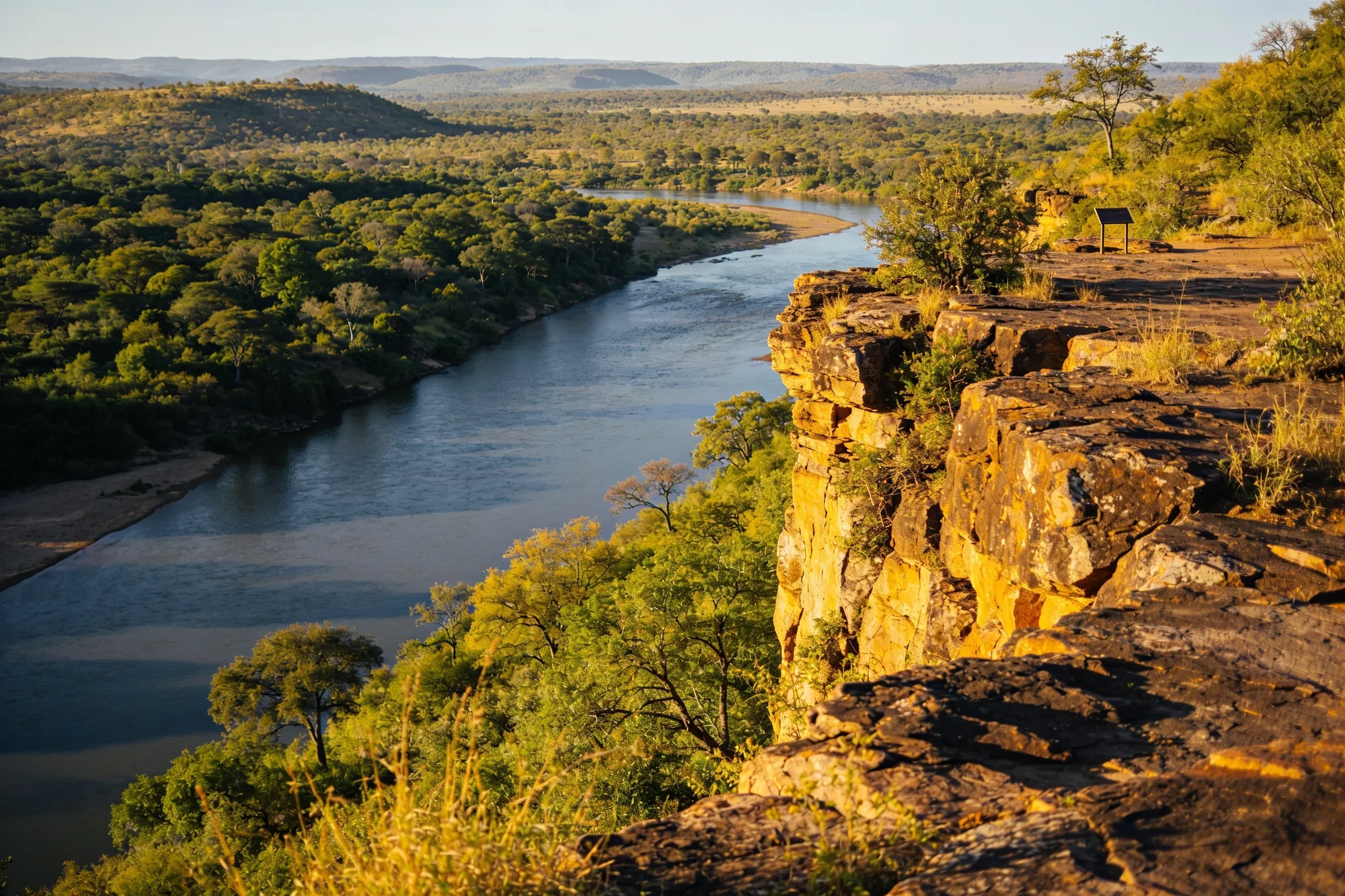 A hundred metres above the Olifants