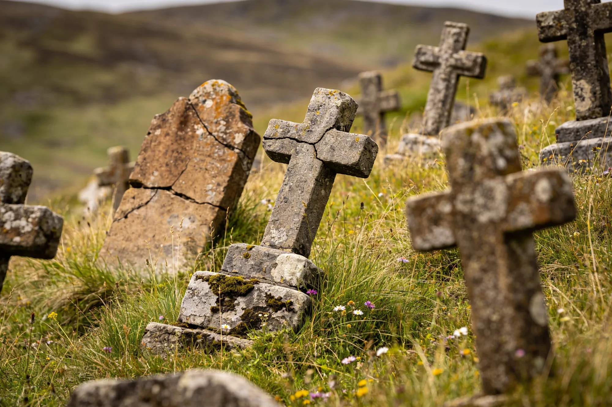 Photo — The cemetery and the Robber's Grave