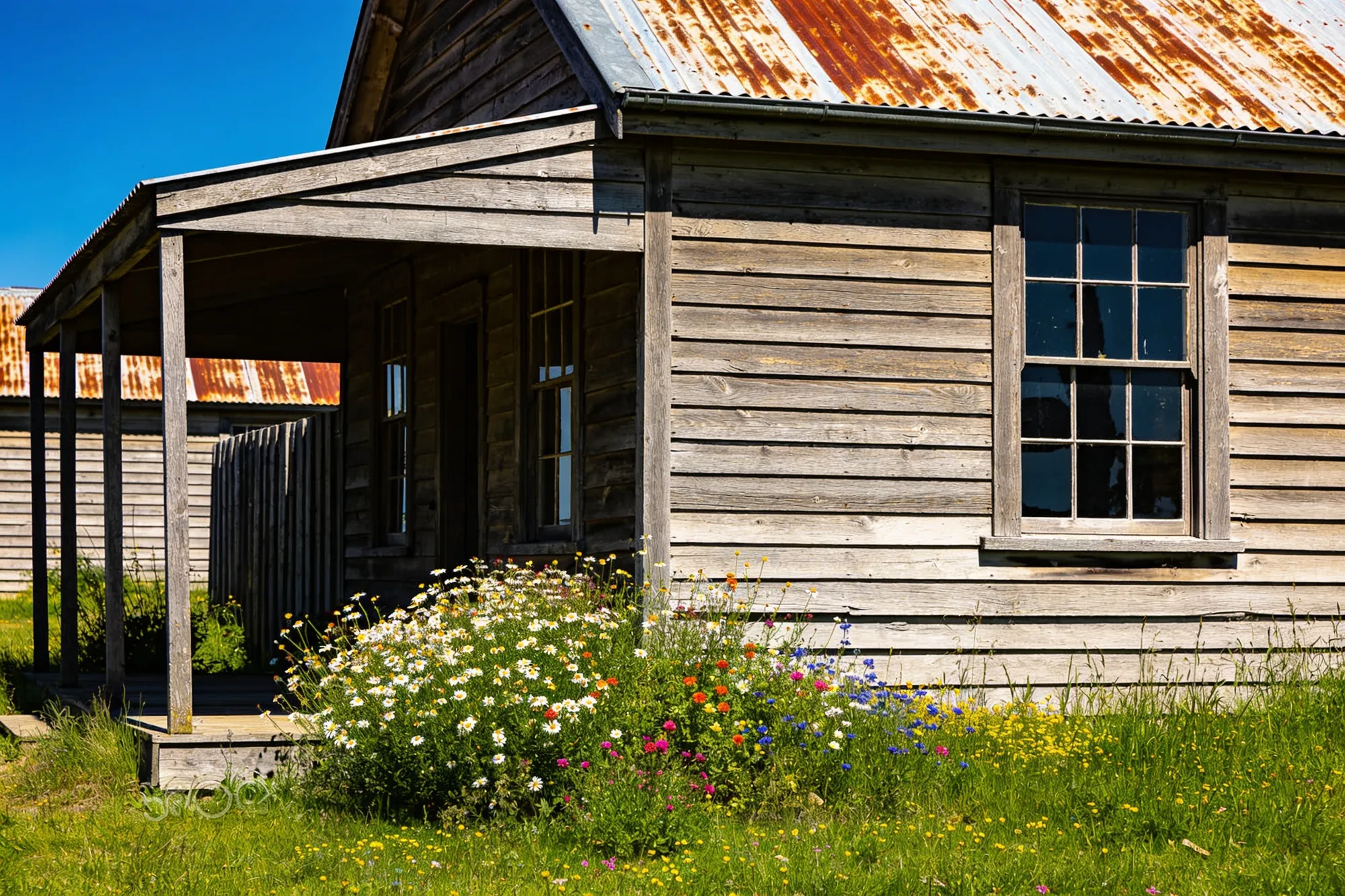 Photo — A restored miner's cottage