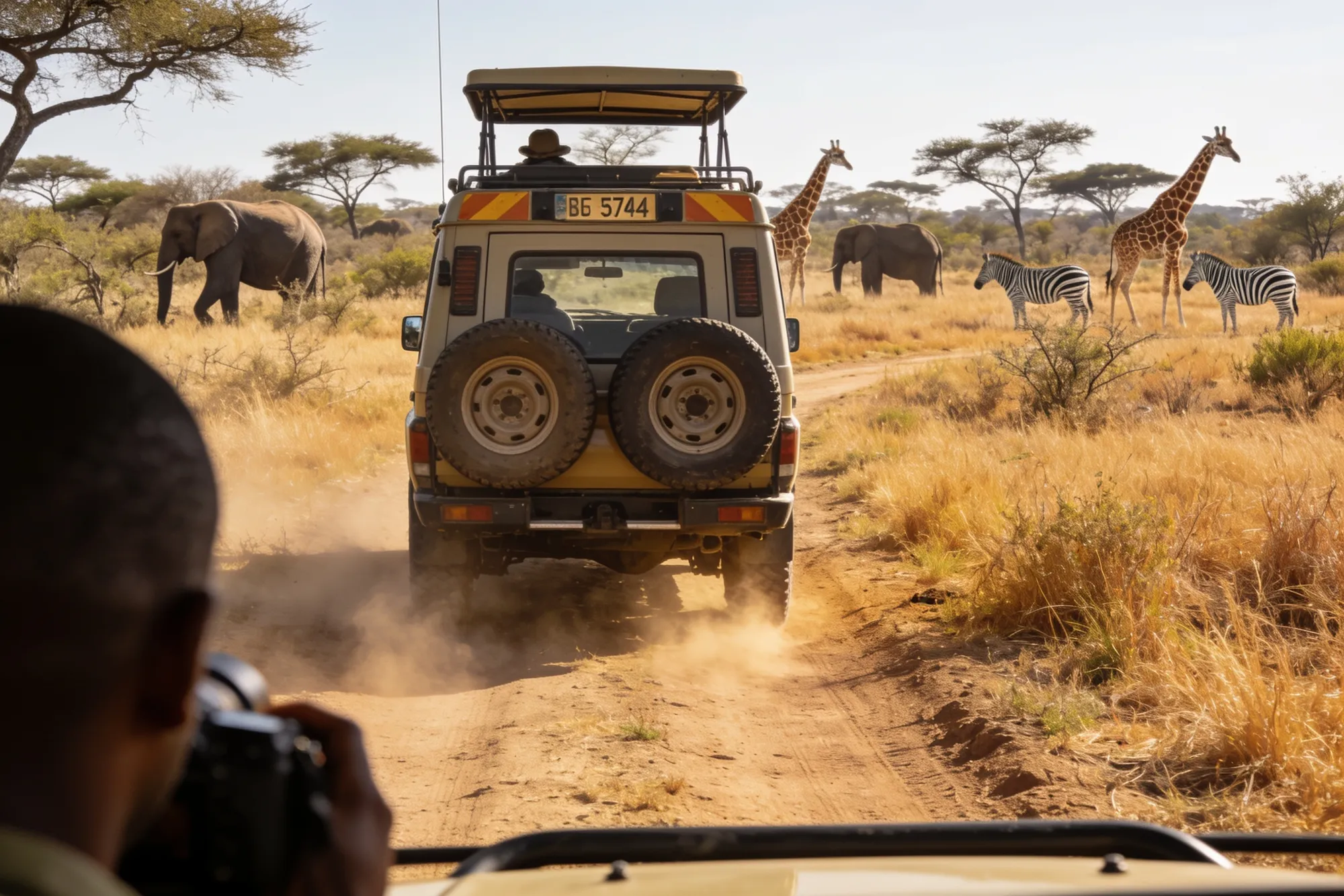 Photo: An off-road game drive
