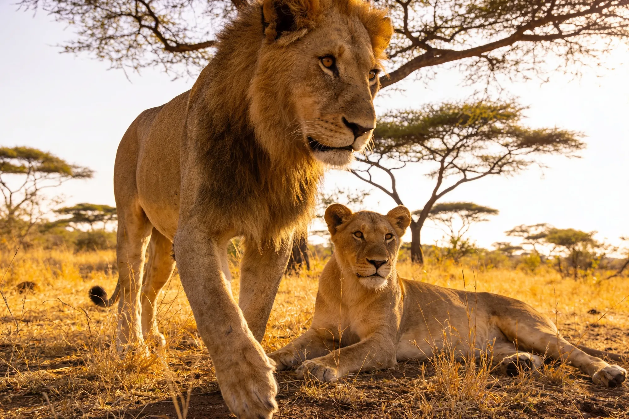 Photo: Lions at close range