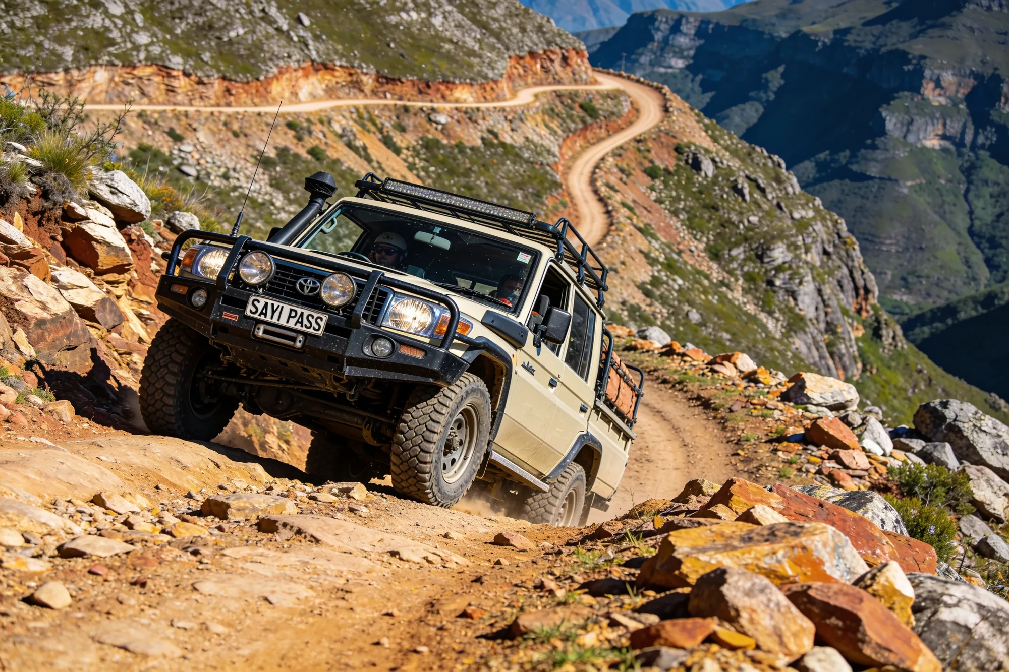 The switchbacks and the highest pub