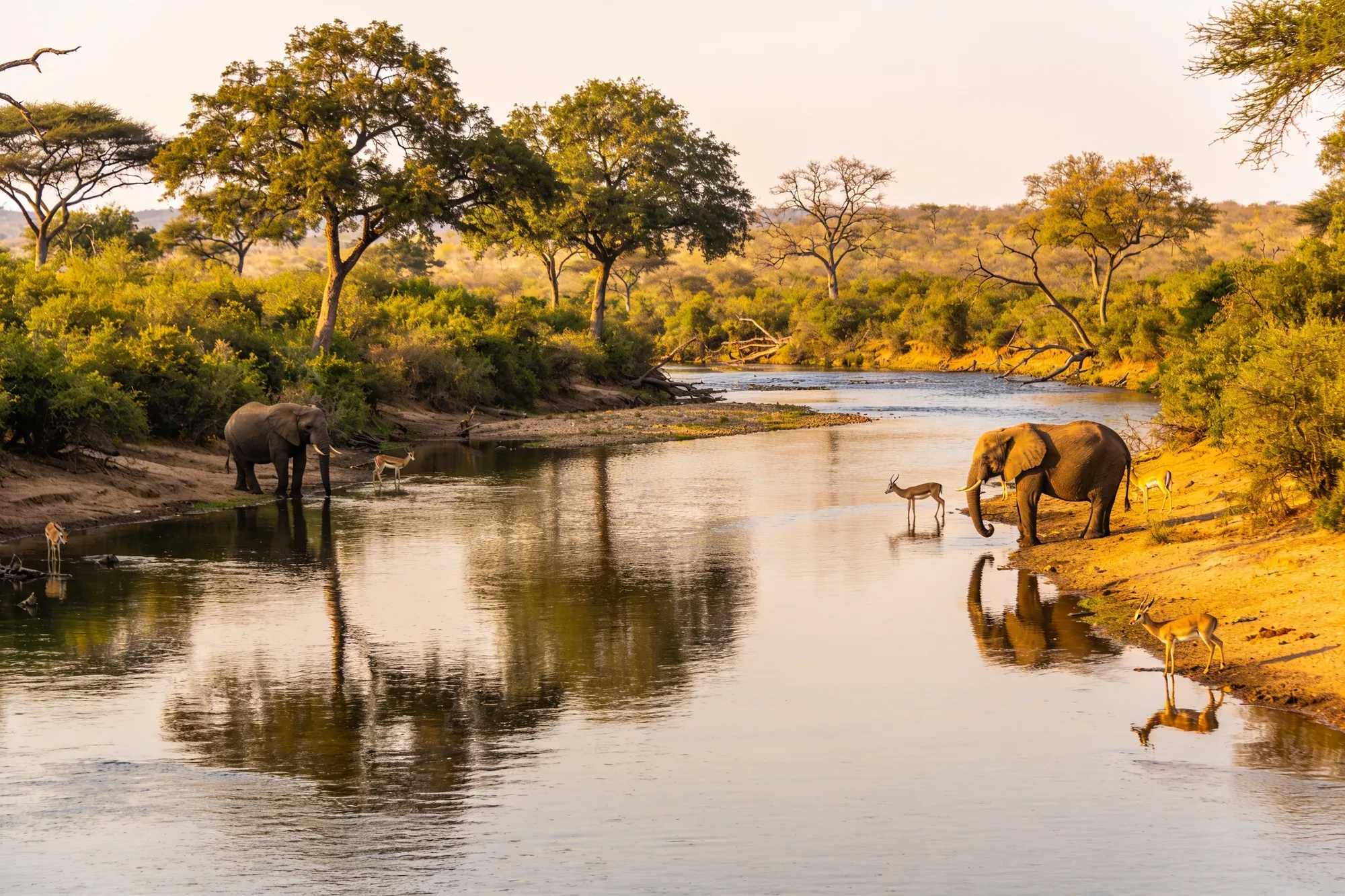 Photo: The Sabie River at Skukuza