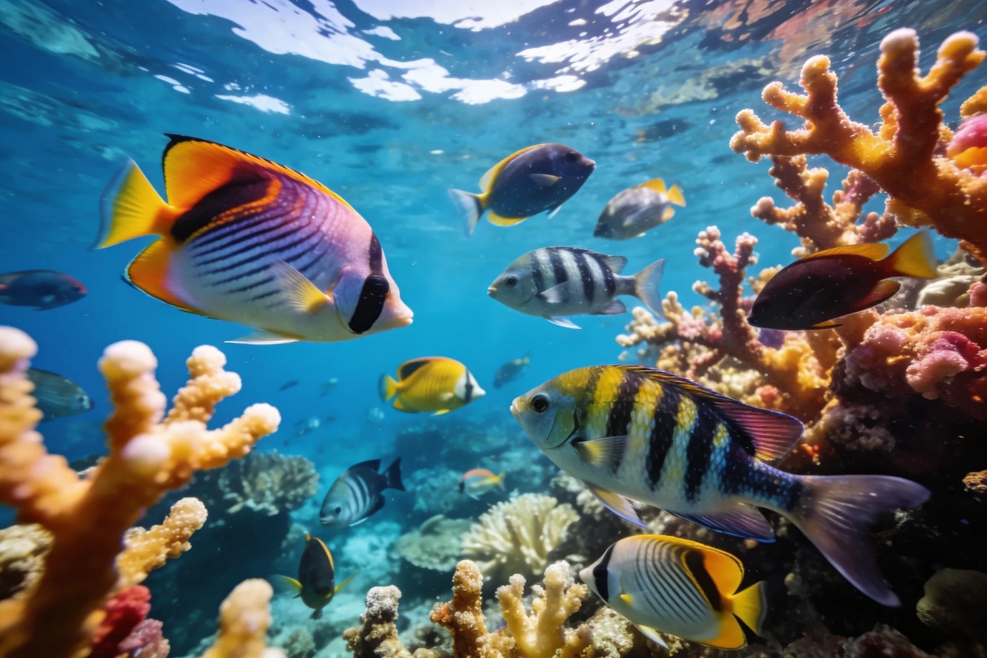 Photo — A coral reef off Sodwana