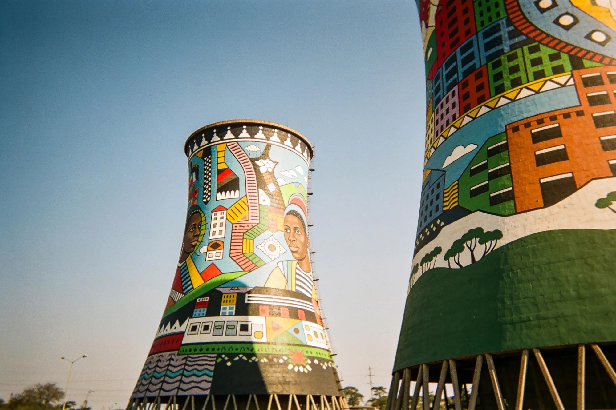 Photo — The painted Orlando cooling towers
