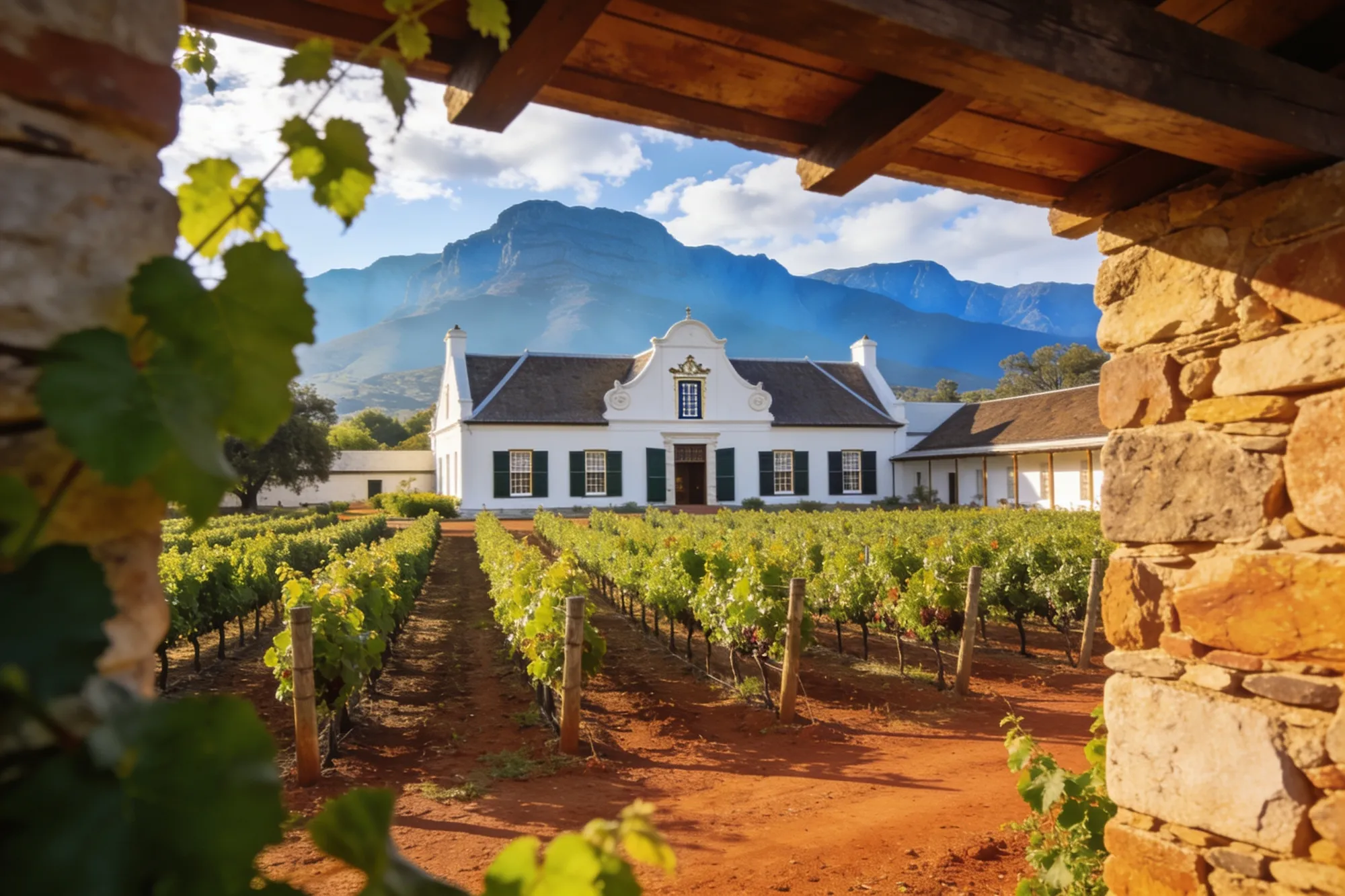 Photo — A vineyard estate near town