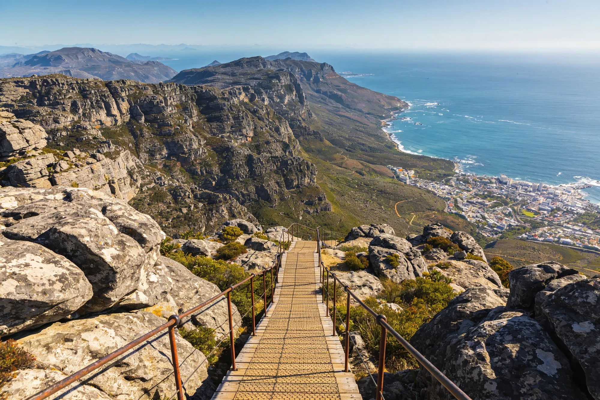 Photo — Summit path with city view
