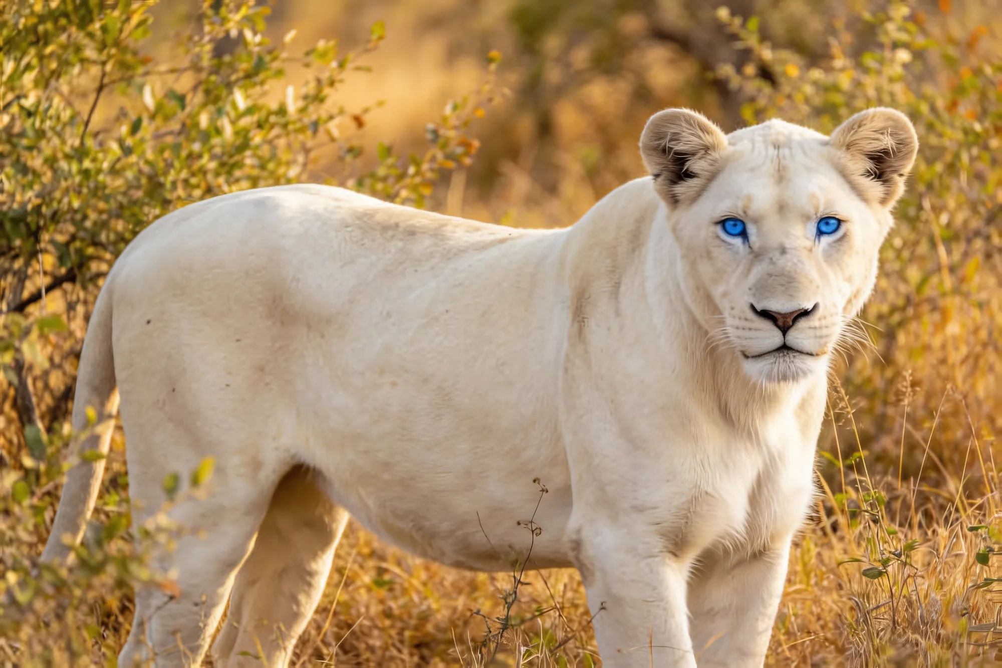 Photo: The legendary white lion