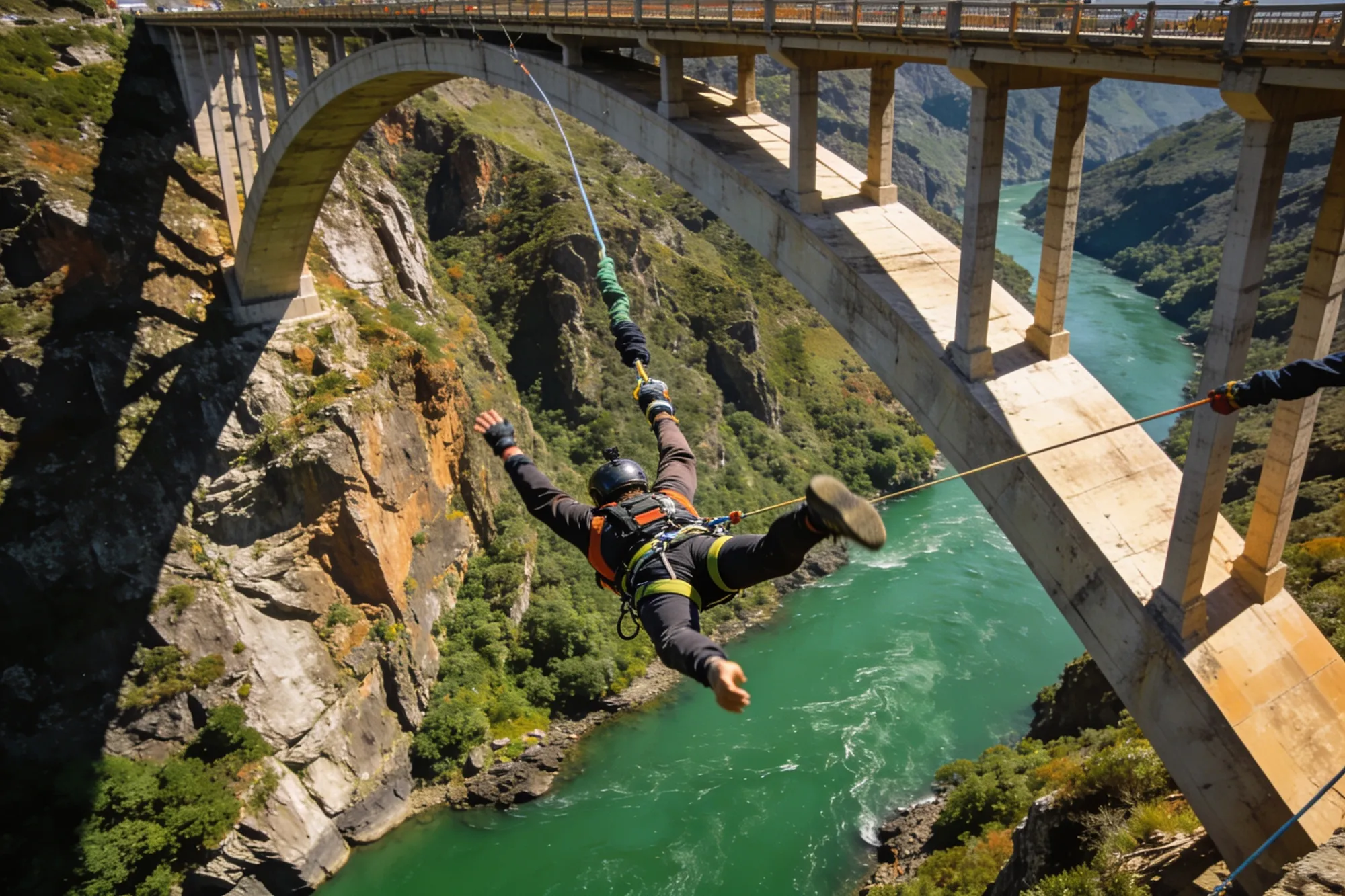 Bungee, ziplines and the gorge