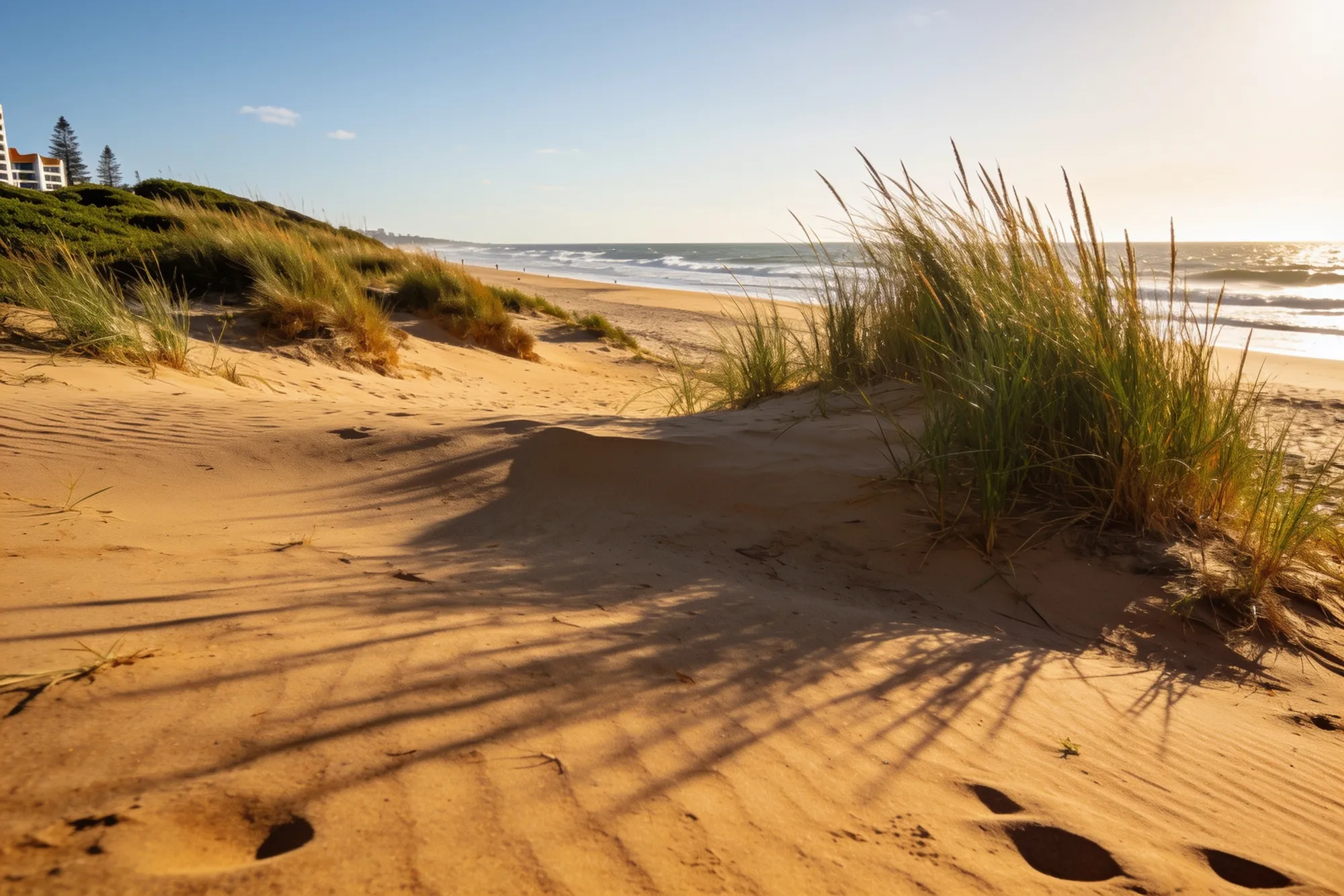 Photo — The main beach and the dunes