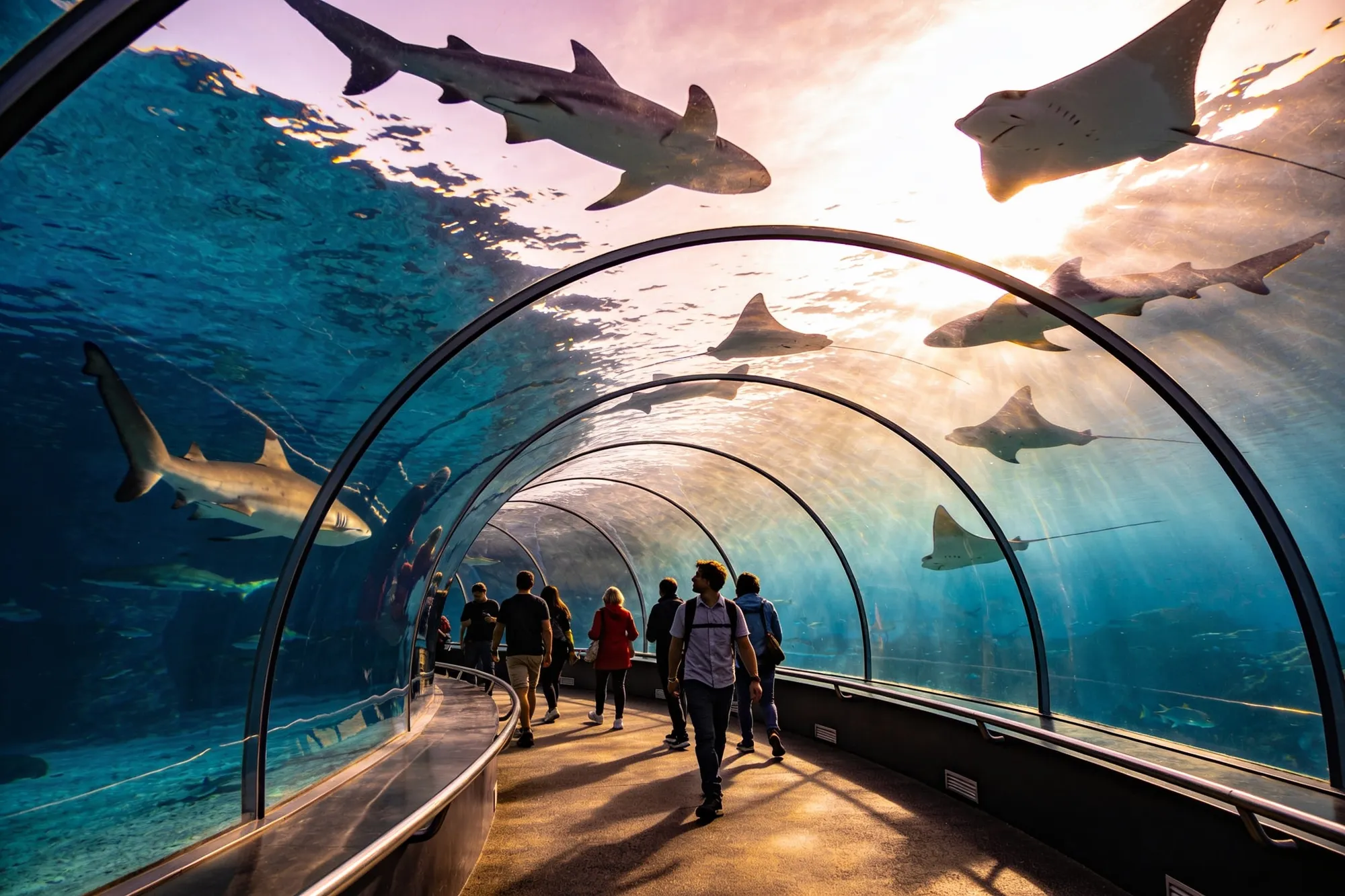 The shipwreck aquarium and shows