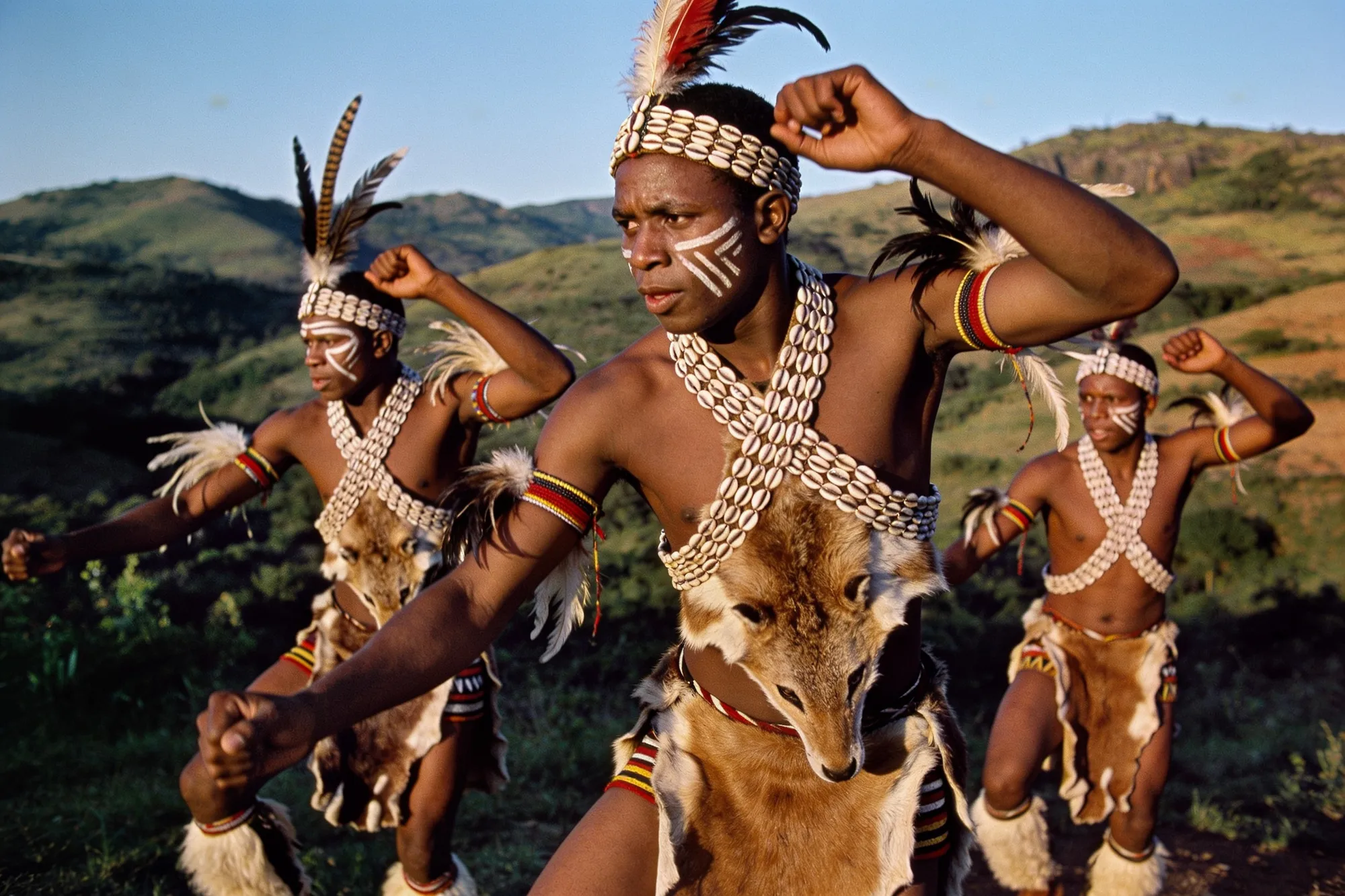 Photo — Zulu dancers in traditional dress