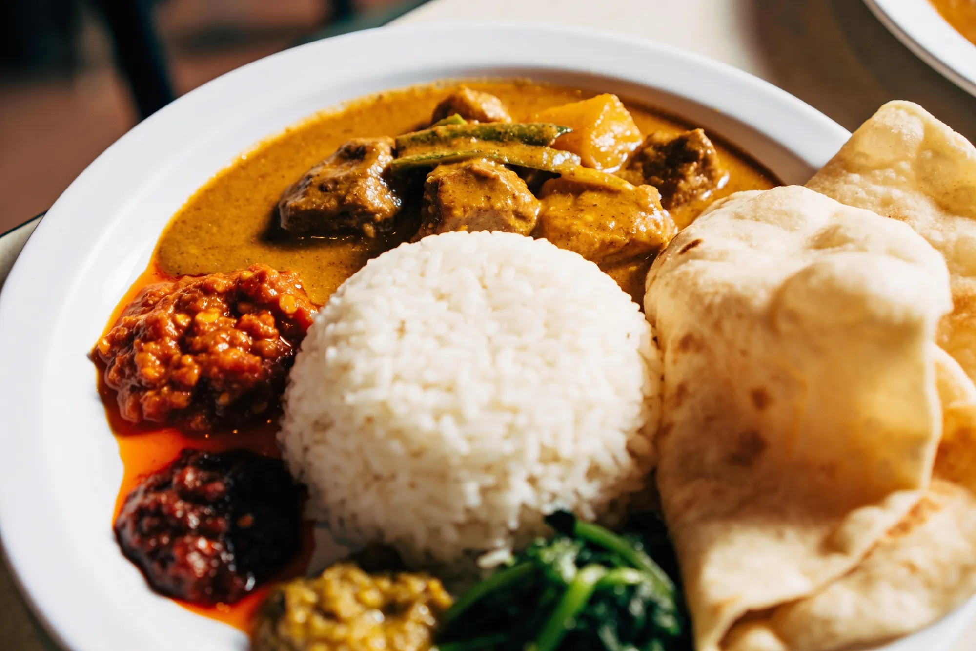 Photo — A Durban curry house plate