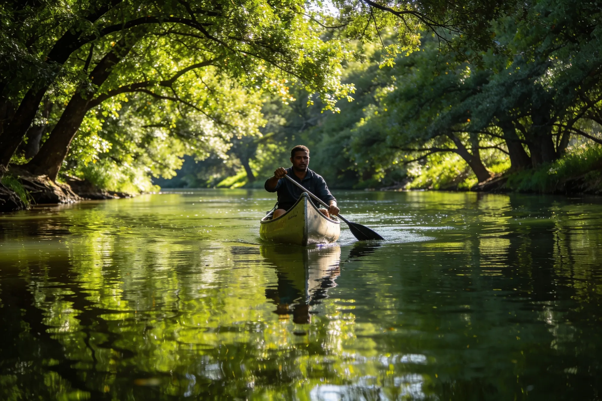 Photo — Canoeing the Touw River