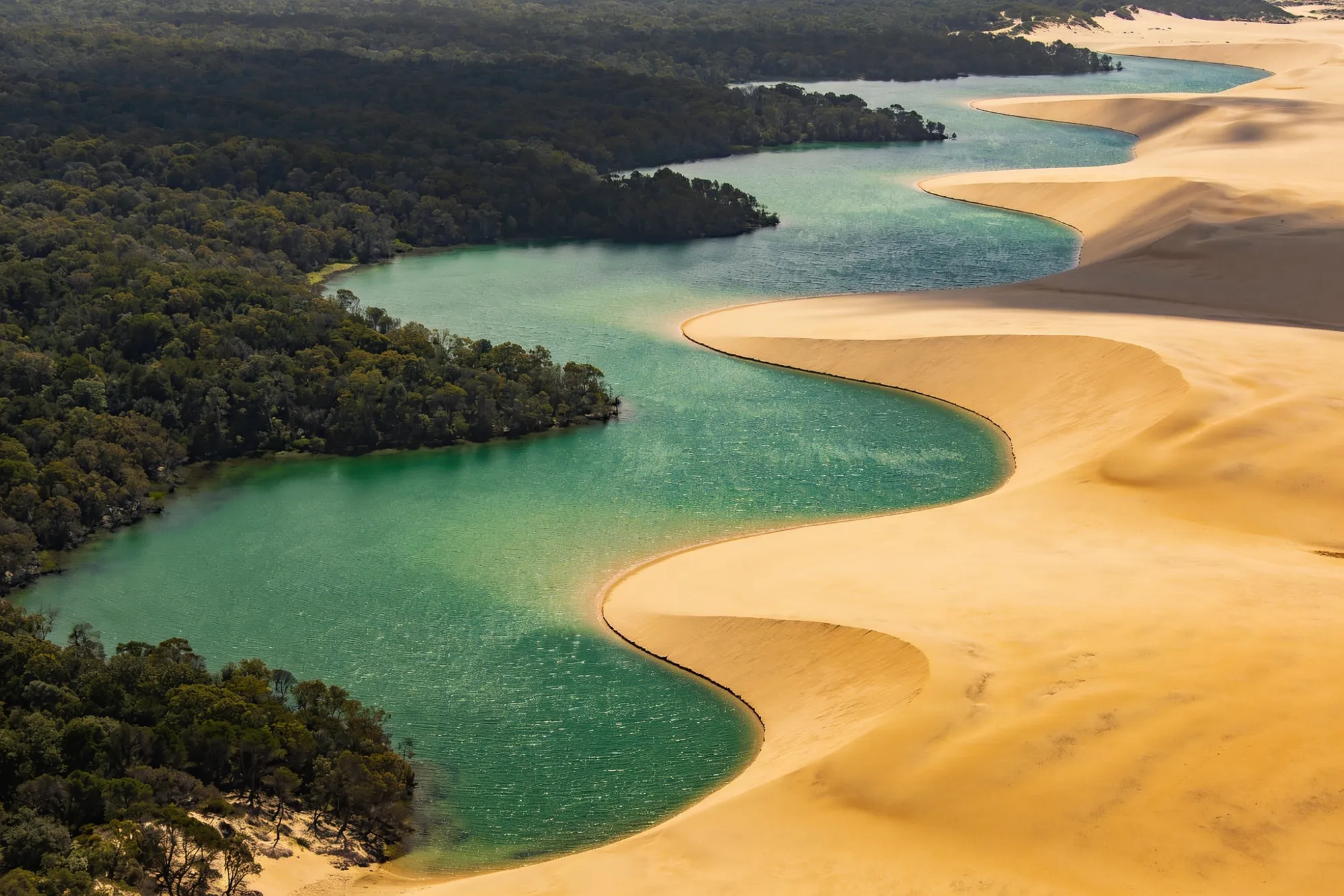 Photo — The lakes from above