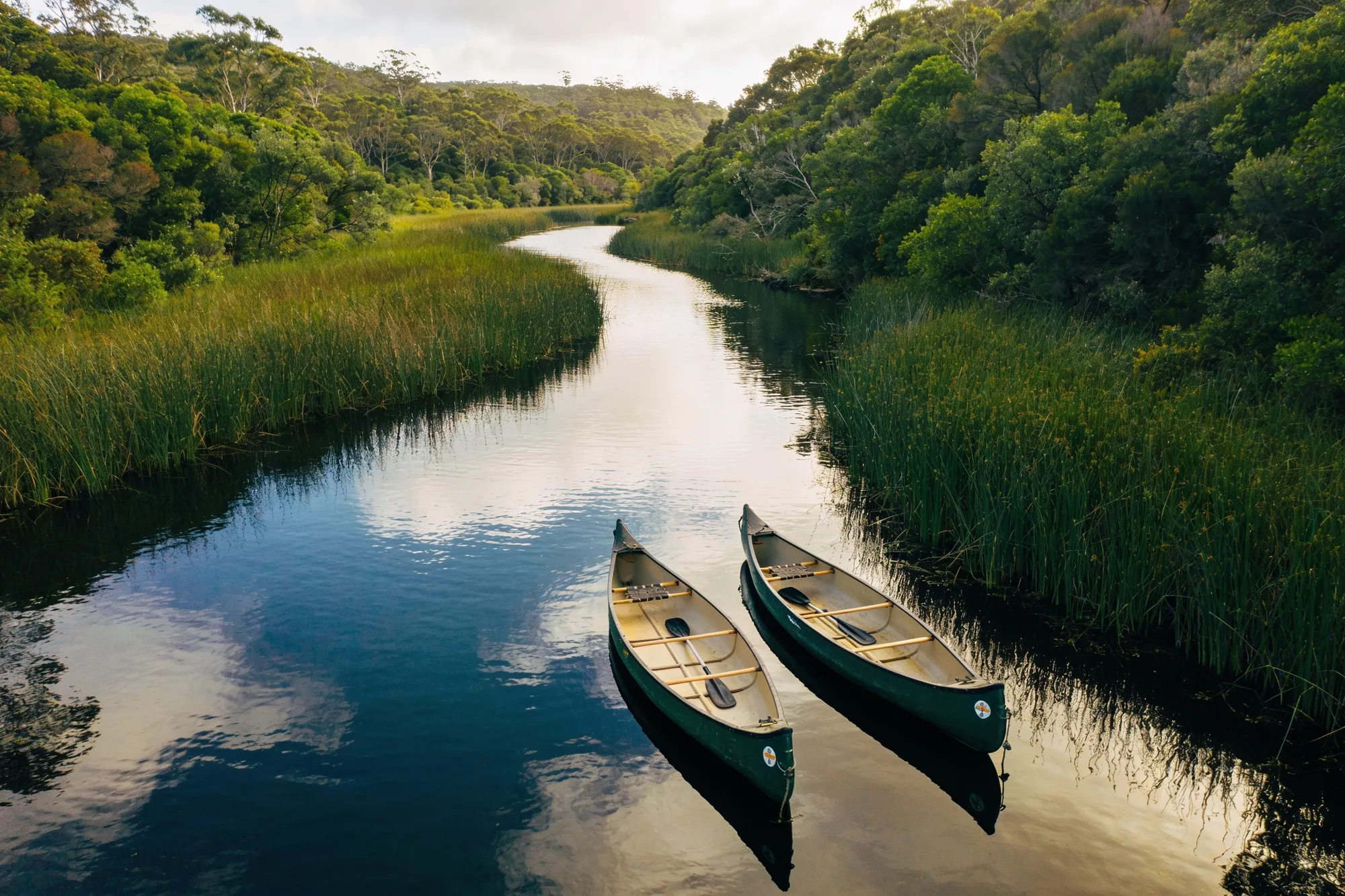 Canoe the Touw and paddle the lakes
